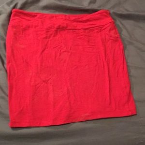 Red skirt